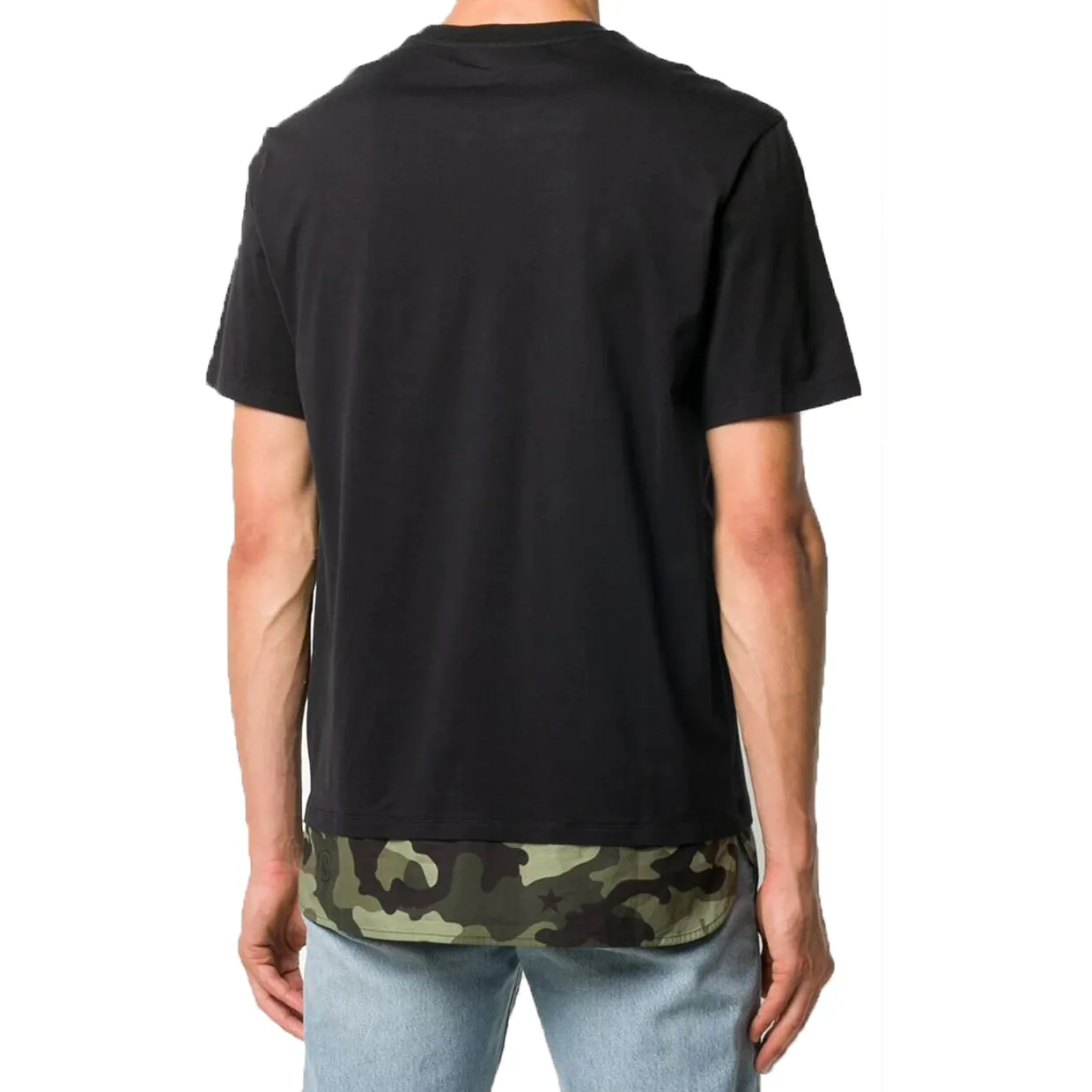 Neil Barrett Black Camo Hem T-shirt