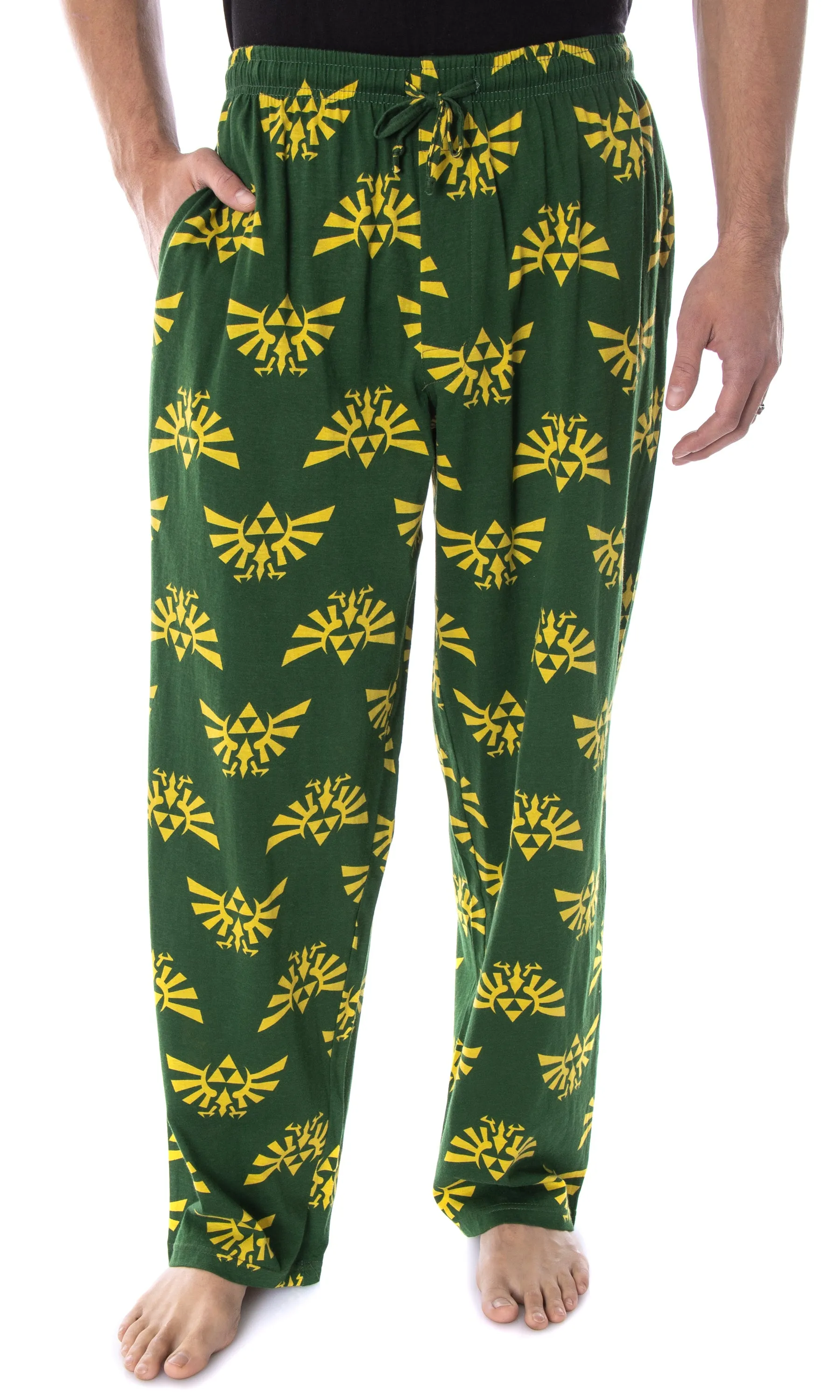 Nintendo Men's The Legend of Zelda Hyrule Crest Soft Touch Cotton Pajama Pants