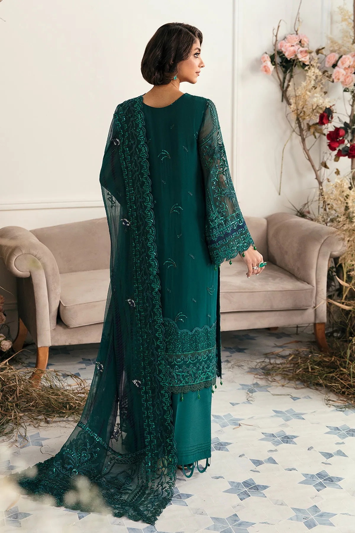 Nureh Elanora Embroidered & Embellished Luxury Chiffon Collection – NEL-18