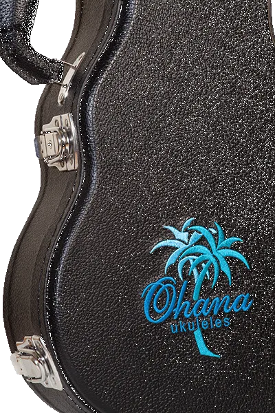 Ohana BEM-24 Black Concert Ukulele Hardshell Case