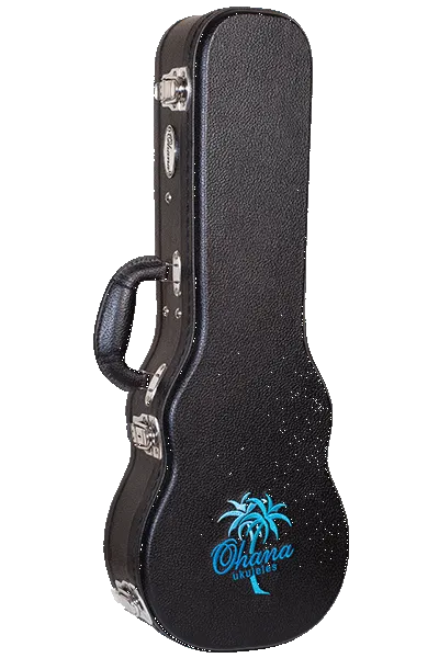 Ohana BEM-24 Black Concert Ukulele Hardshell Case