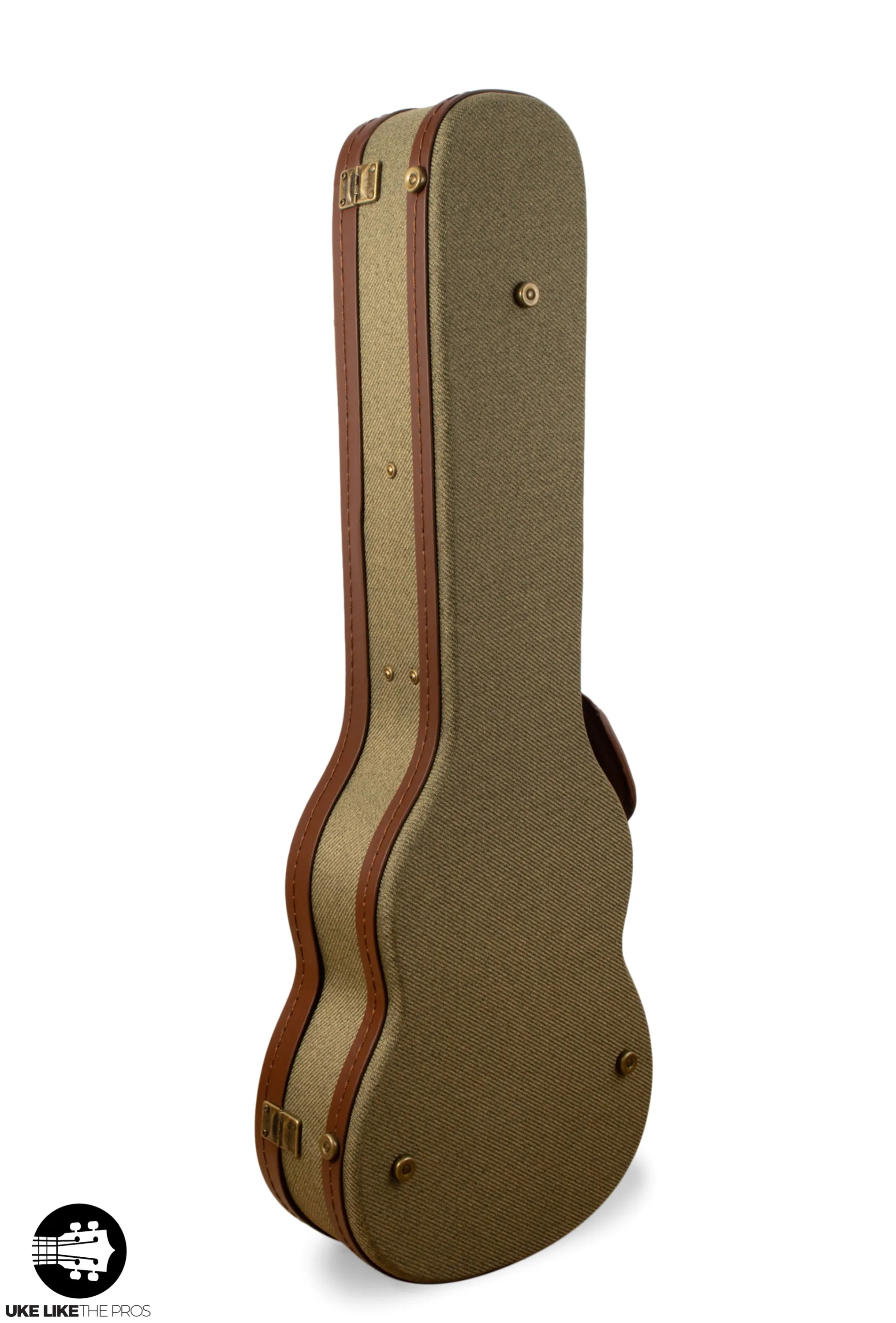 Ohana UOT-31 Olive Twill Baritone Ukulele Hardshell Case