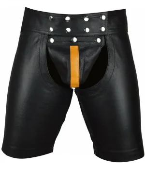 Original Cowhide Leather Chaps Shorts