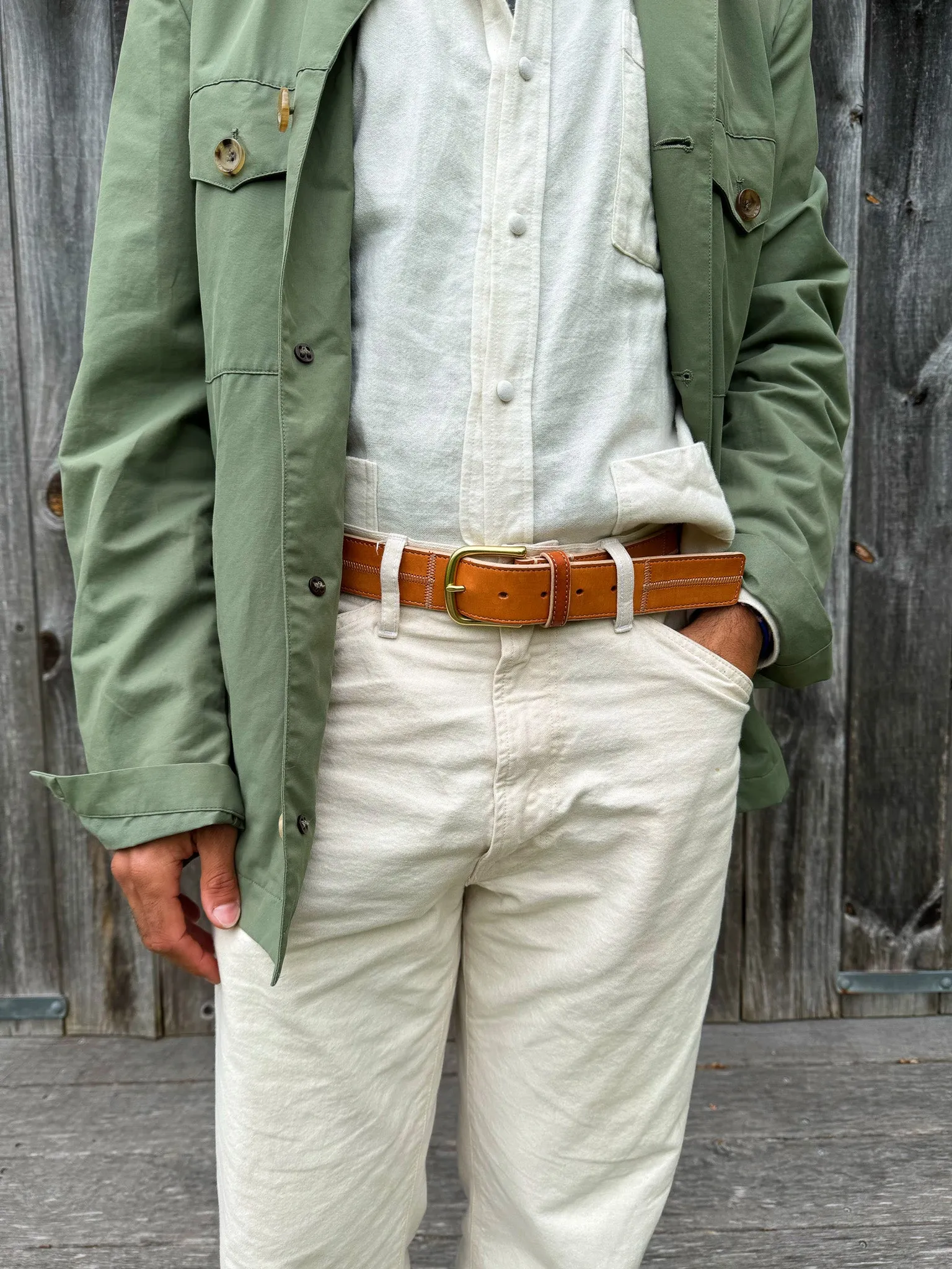 Patchwork Belt - Veg Tan