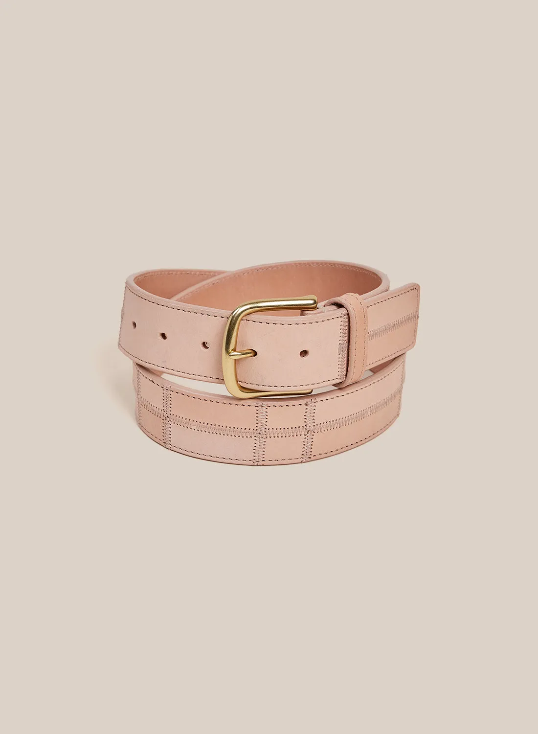 Patchwork Belt - Veg Tan