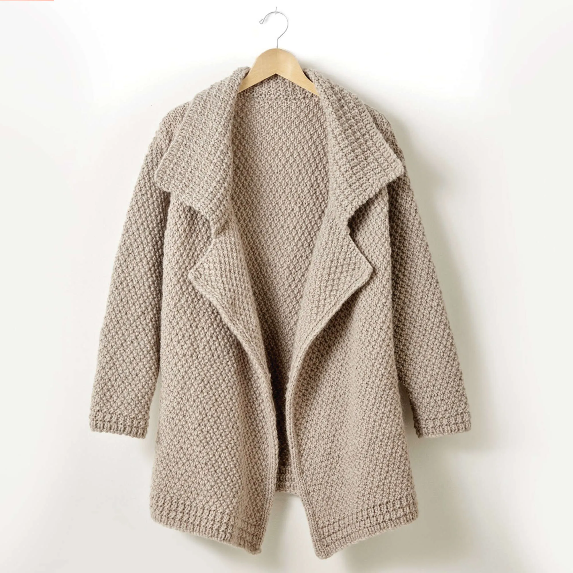 Patons Lapel Knit Cardigan