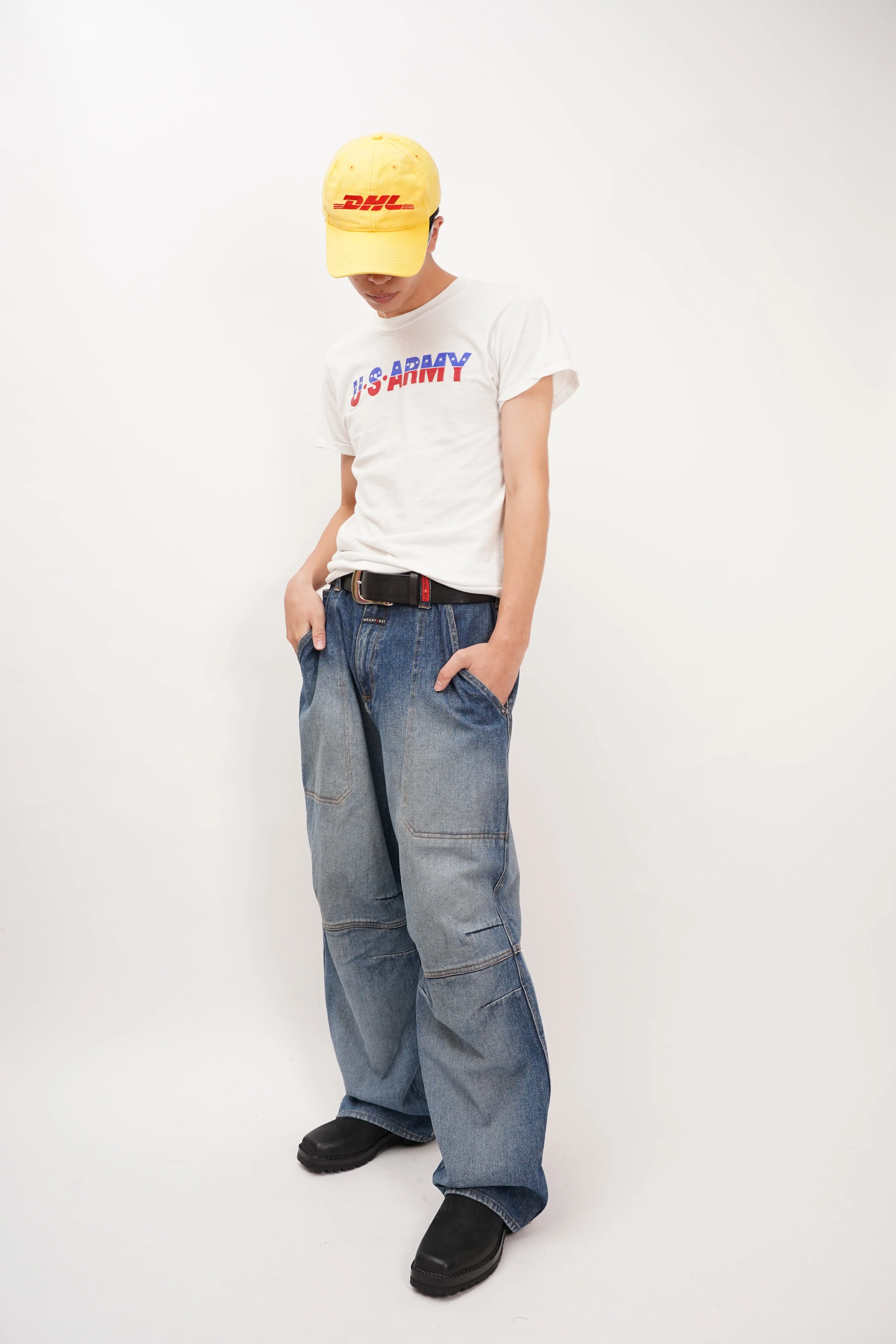 "wear first" -Straight Denim Pants-