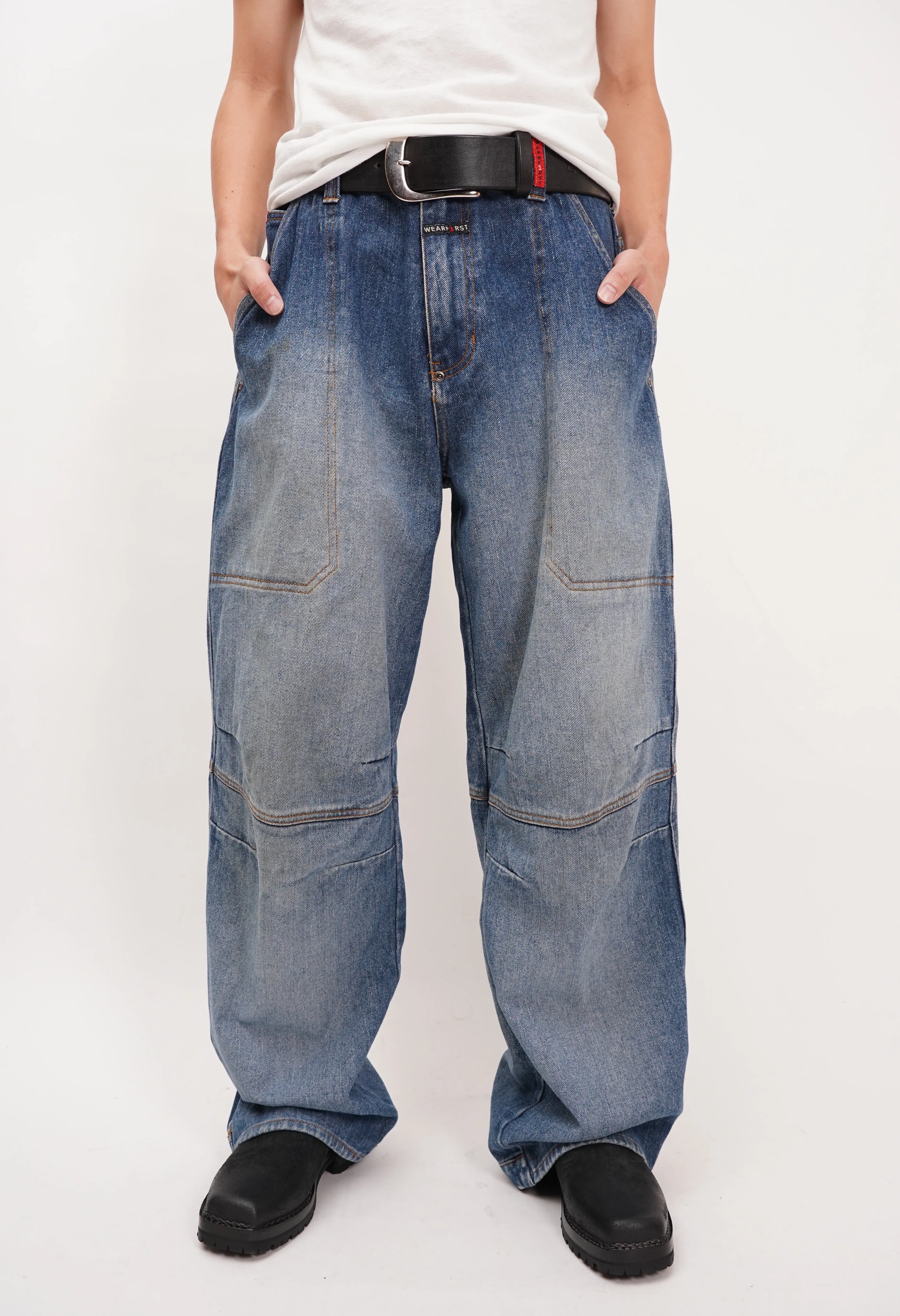 "wear first" -Straight Denim Pants-