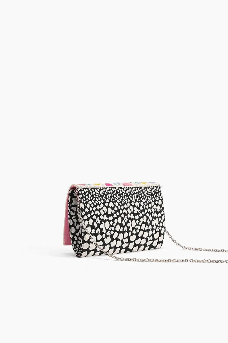 Rainbow Evil Eye Flap Clutch