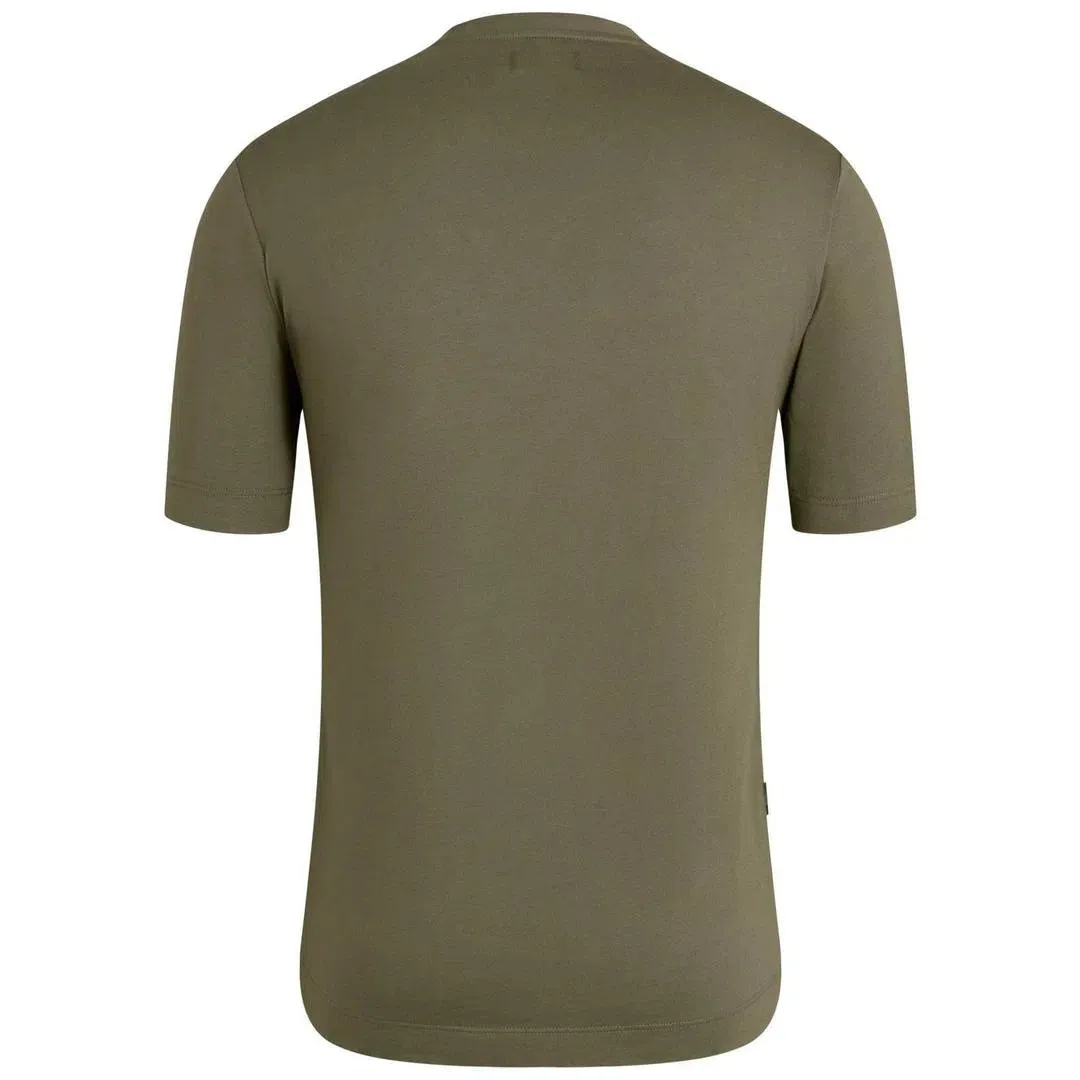 RAPHA Logo Tshirt - Dark Olive/Black