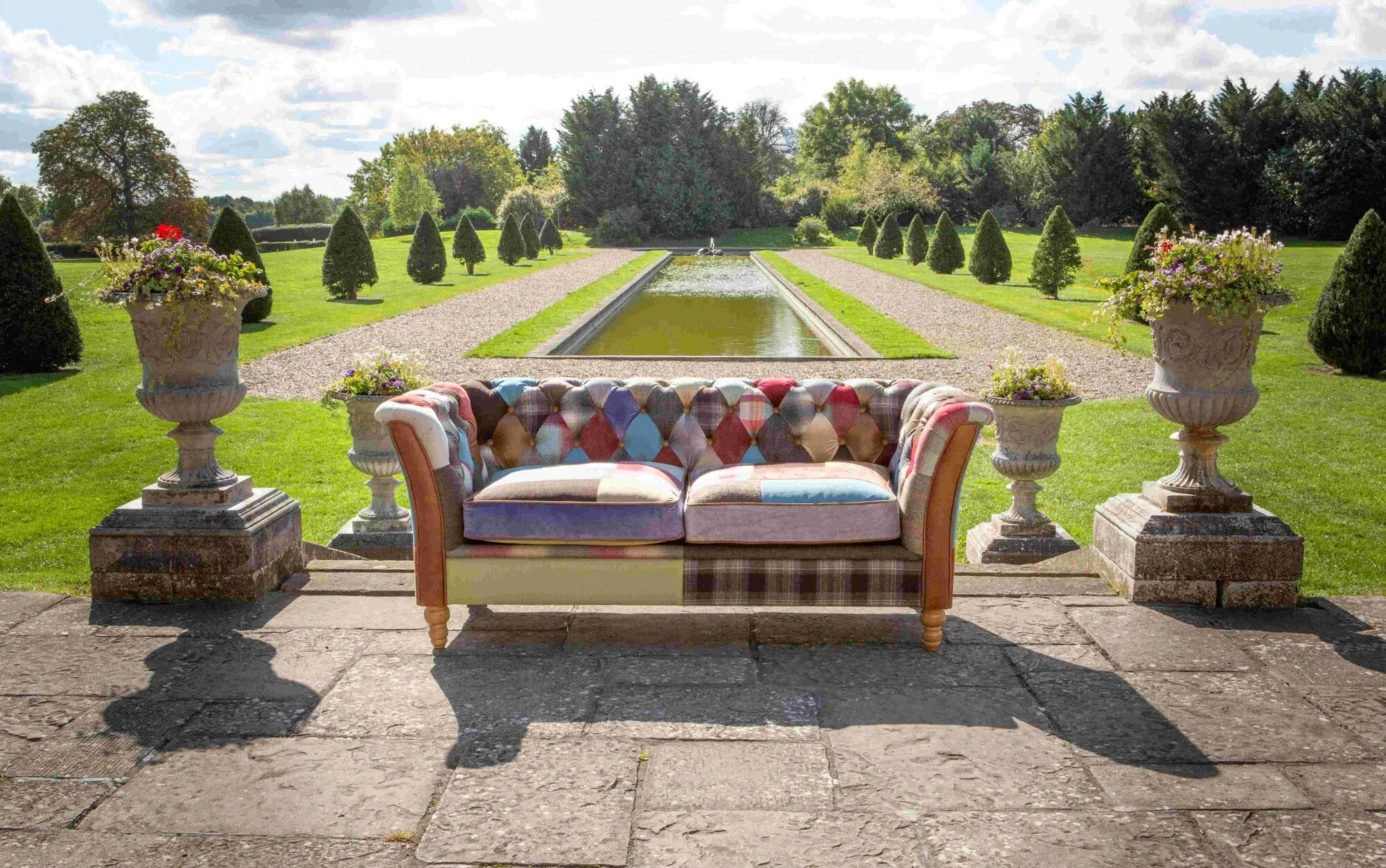 Rutland Harlequin Patchwork 3 Seater