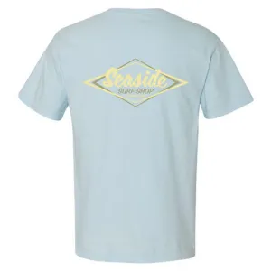 Seaside Surf  Garment Dyed Vintage Logo S/S Tee - Powder