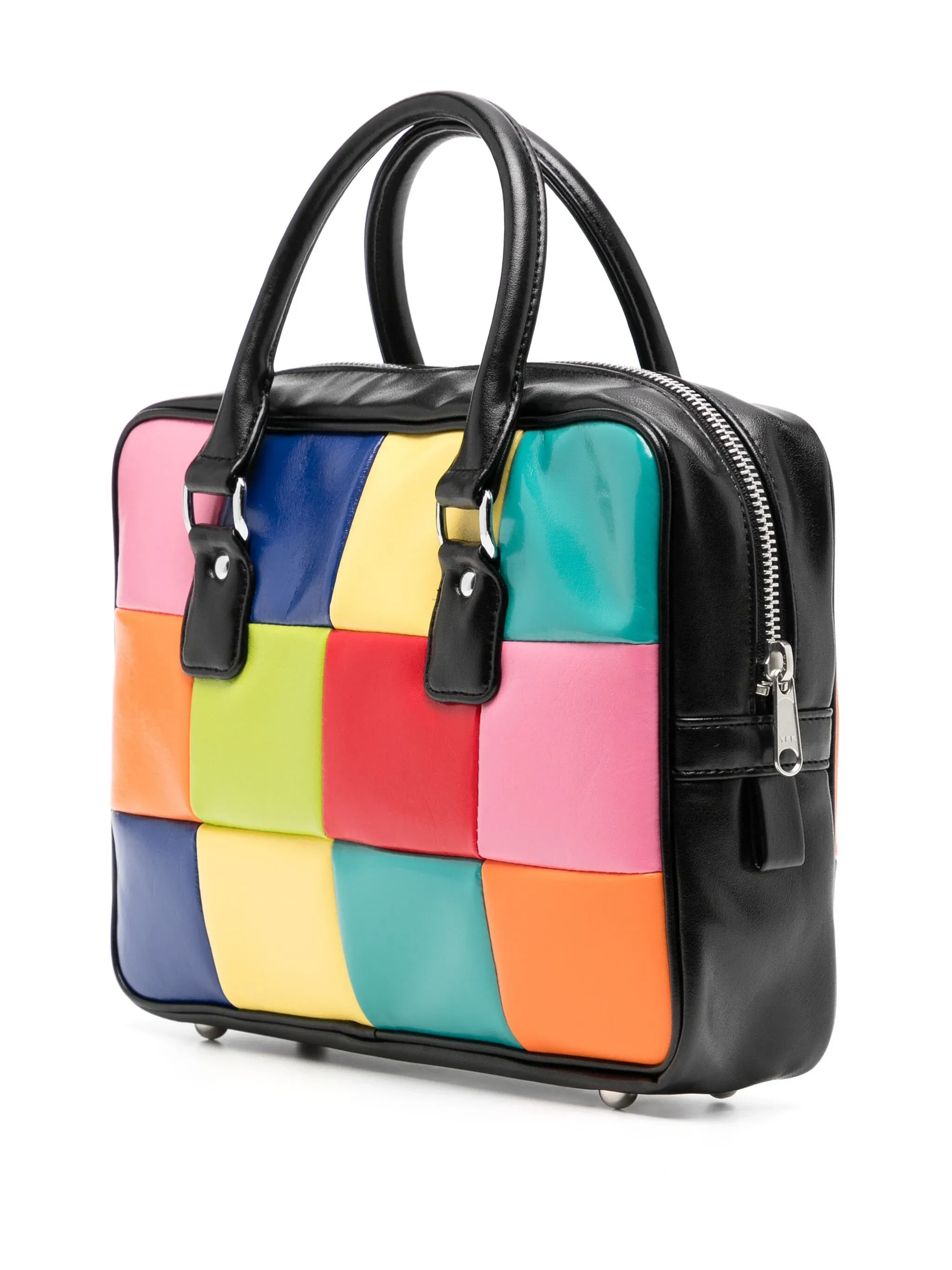 Synthetic Leather Patchwork Bag