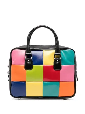 Synthetic Leather Patchwork Bag