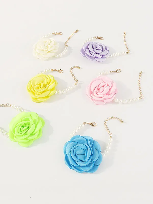 Three-Dimensional Flower Bracelet Accessories