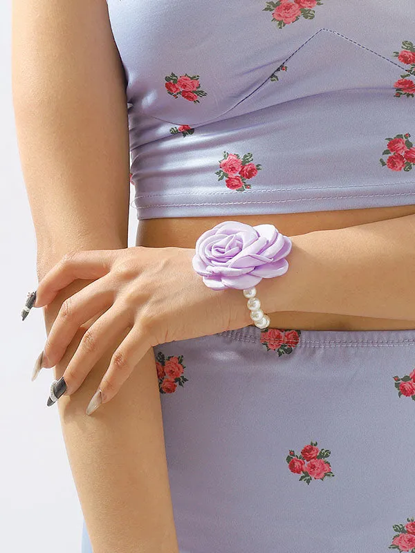 Three-Dimensional Flower Bracelet Accessories