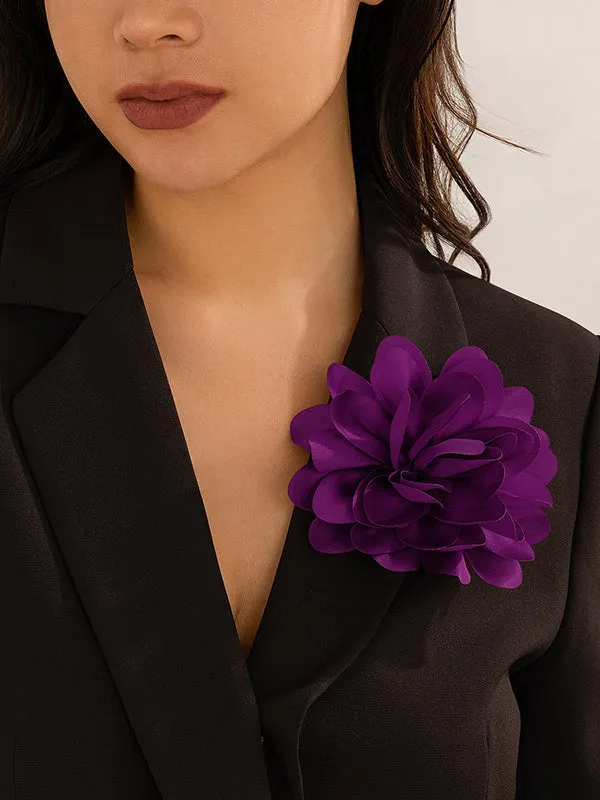 Three-Dimensional Flower Brooch Accessories