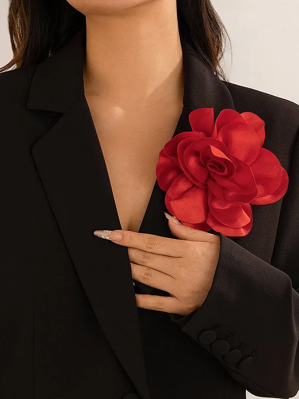 Three-Dimensional Flower Brooch Accessories