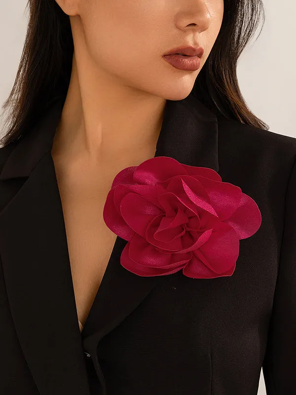 Three-Dimensional Flower Brooch Accessories