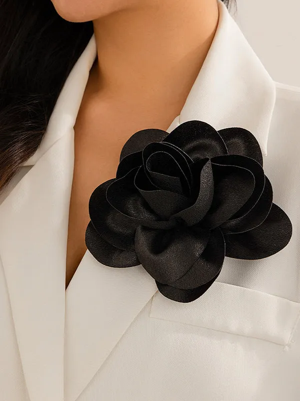 Three-Dimensional Flower Brooch Accessories