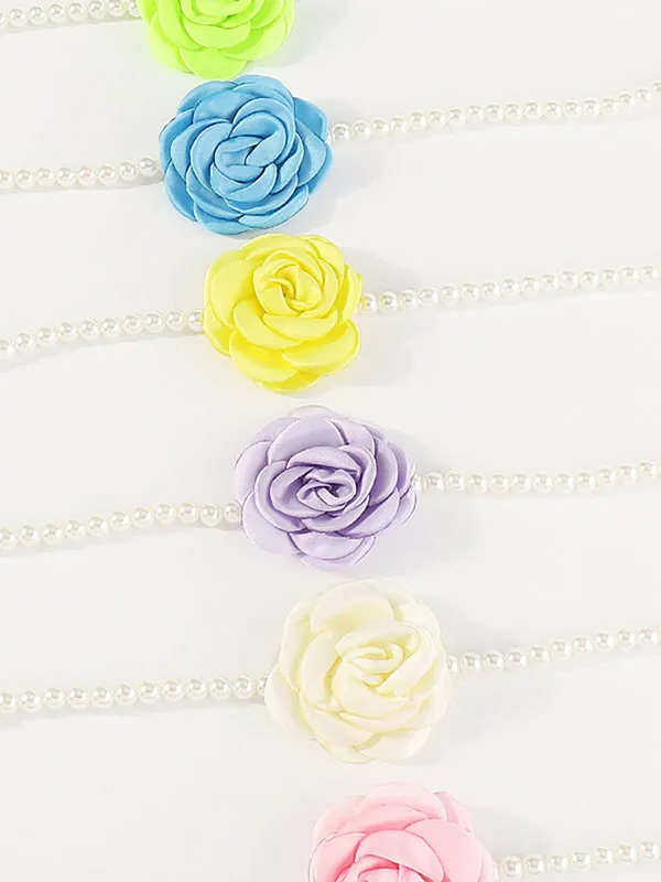 Three-Dimensional Flower Necklaces Accessories