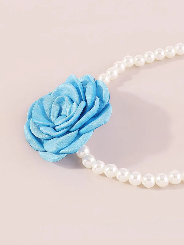 Three-Dimensional Flower Necklaces Accessories