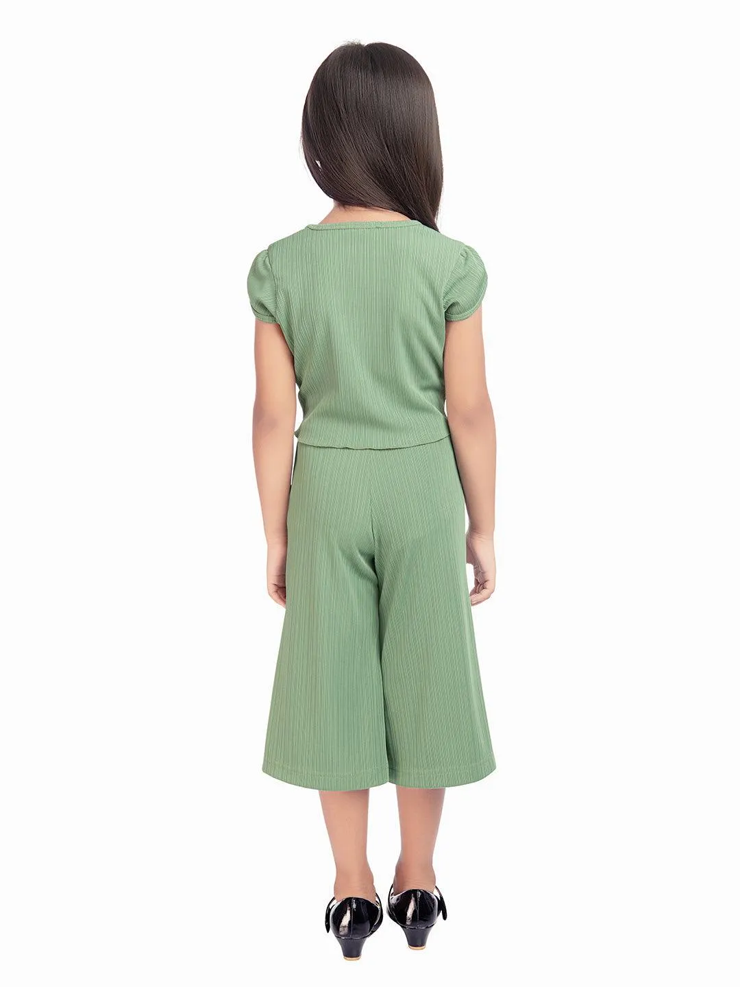 Tiny Baby Green Colored Culottes