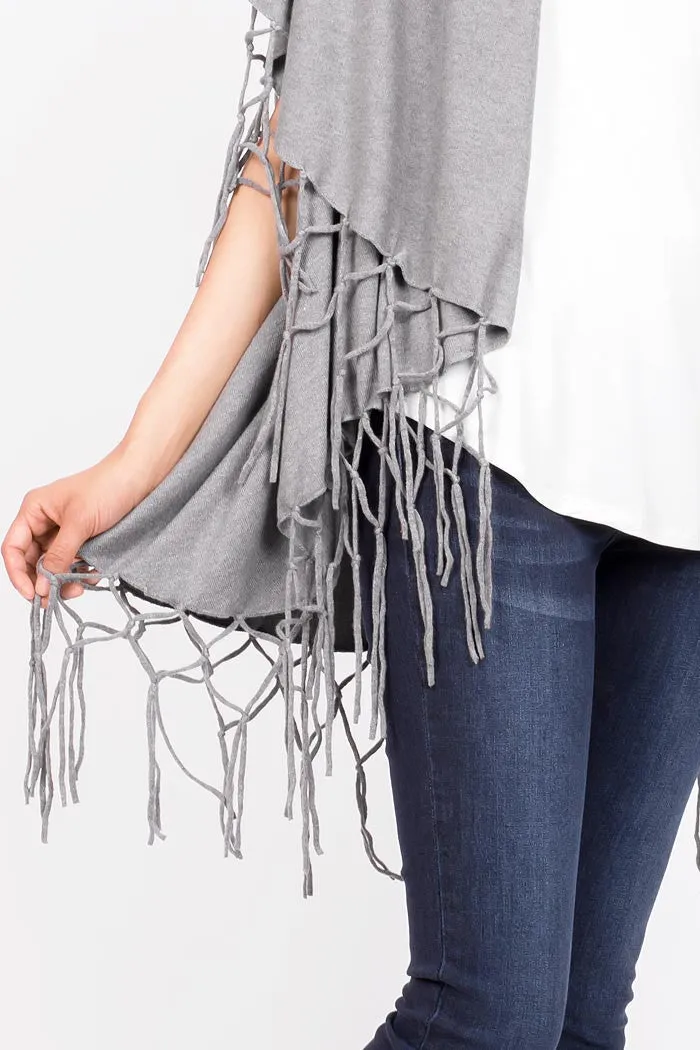 Total Catch Fringe Cardigan