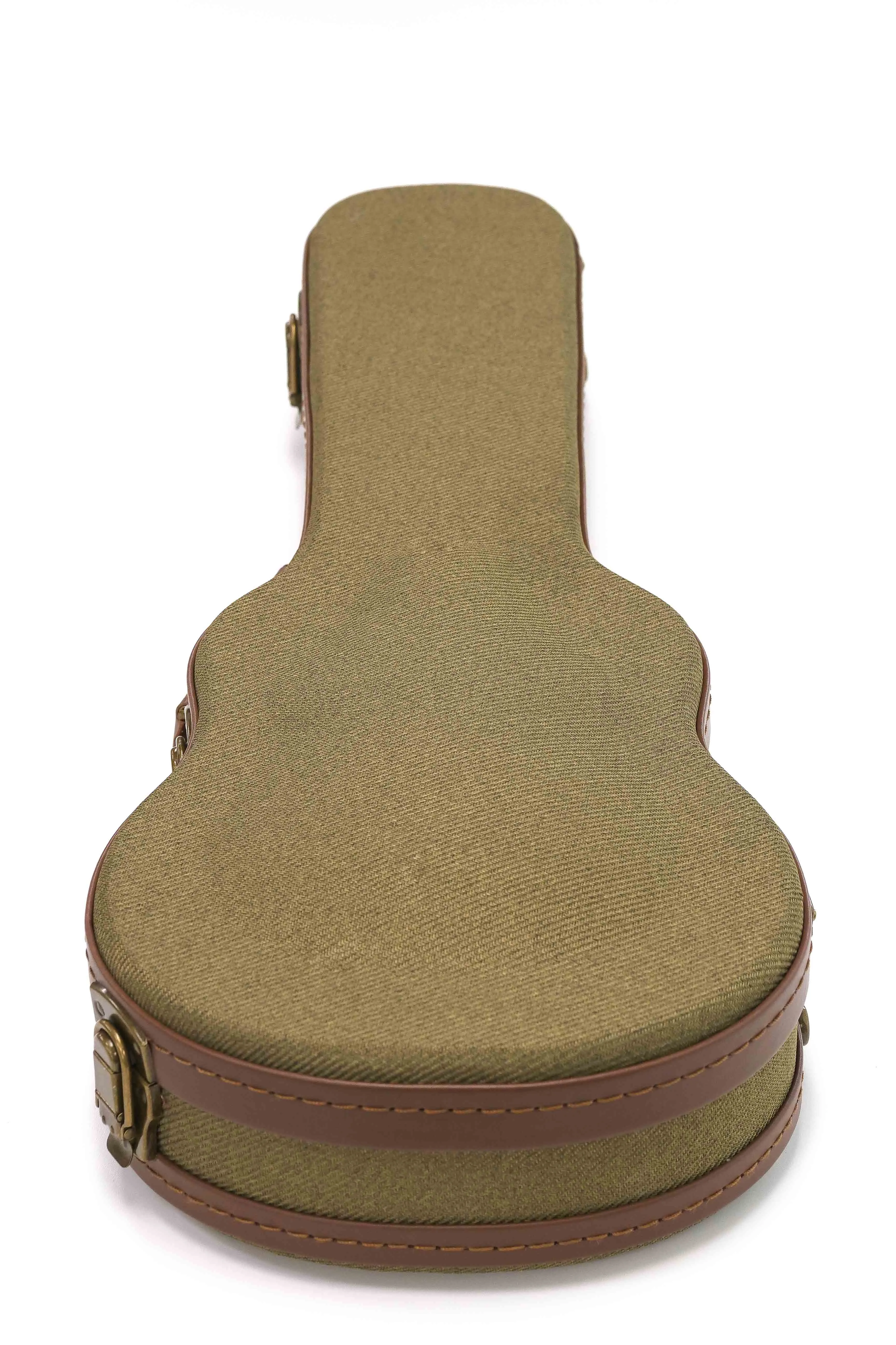 Uke Like The Pros OTC-AT Concert Ukulele Olive Tweed Archtop Hardshell Case