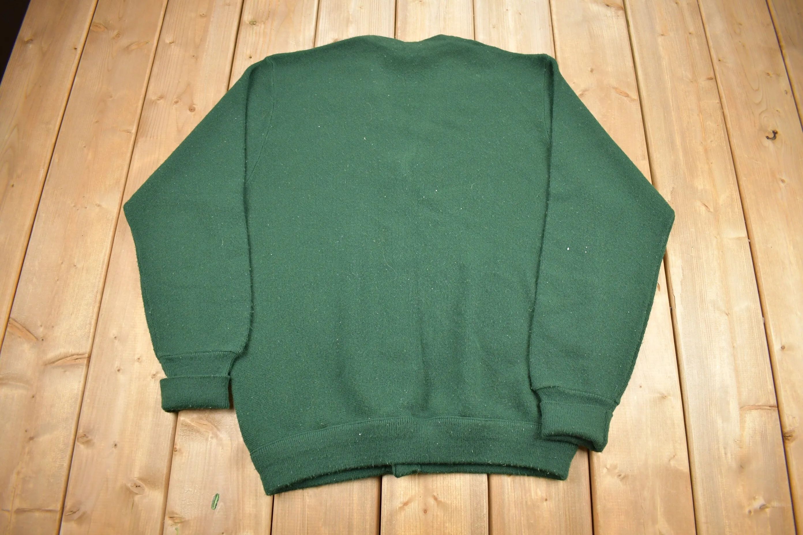 Vintage 1980s IZOD Knit Cardigan Sweater