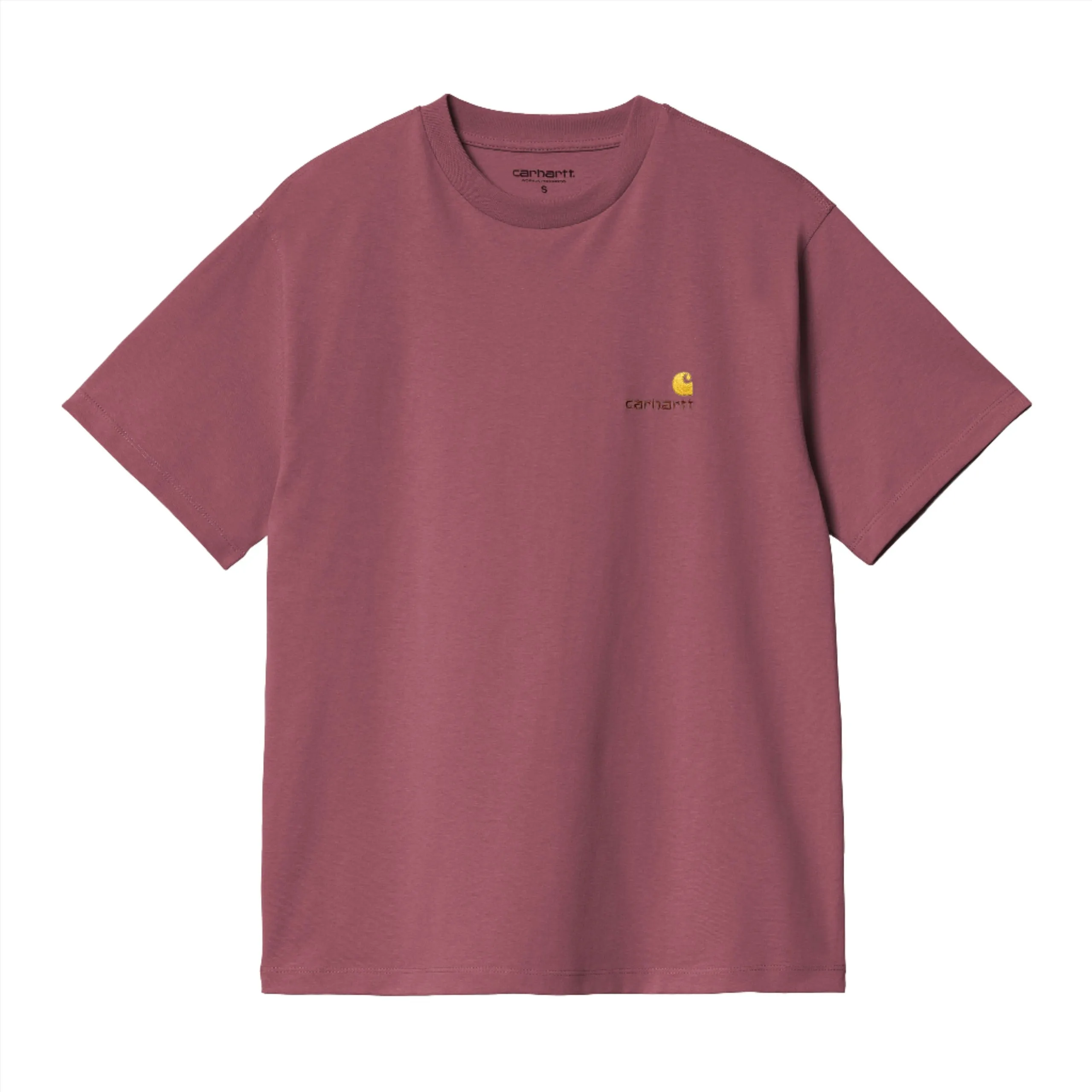 W' AMERICAN SCRIPT T- SHIRT / CARHARTT WIP/ DUSTY FUCHSIA